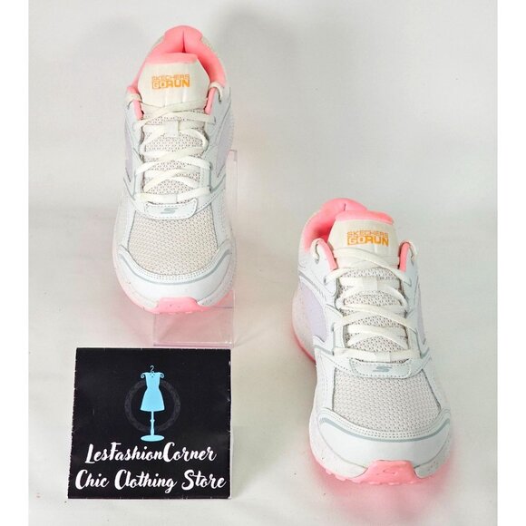 Skechers Women's White/Pink Go Run Consistent-Vivid Horizon Shoes Sz 9 222 - Picture 2 of 16